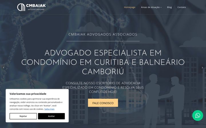 Posnetek zaslona cmbaiak.adv.br