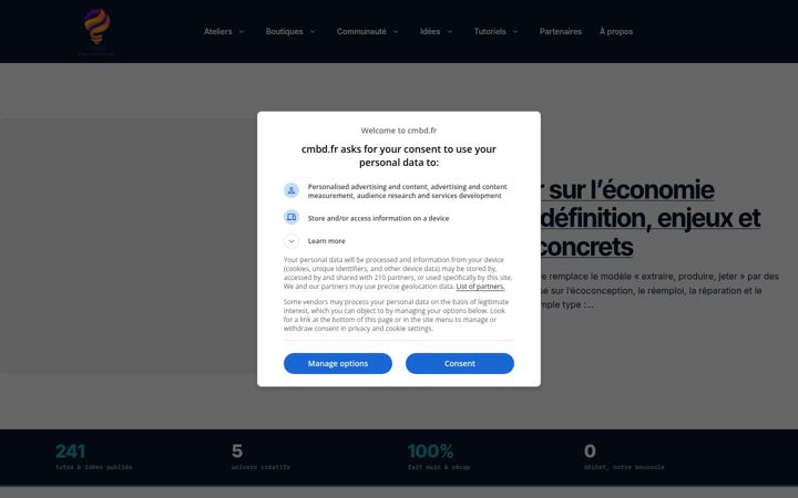 Screenshot του cmbd.fr