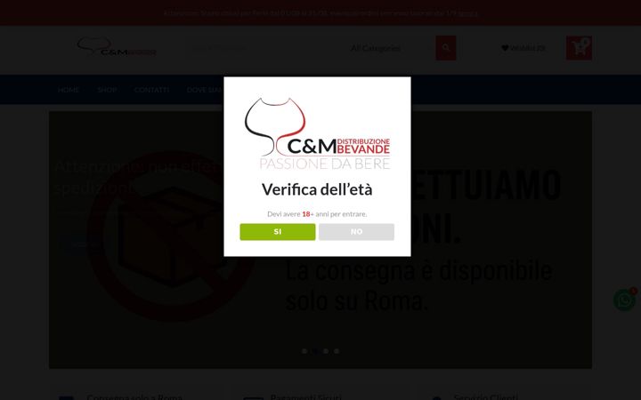 Screenshot of cmbevande.it