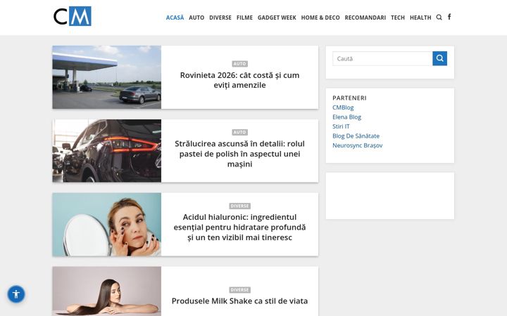 Screenshot of cmblog.eu