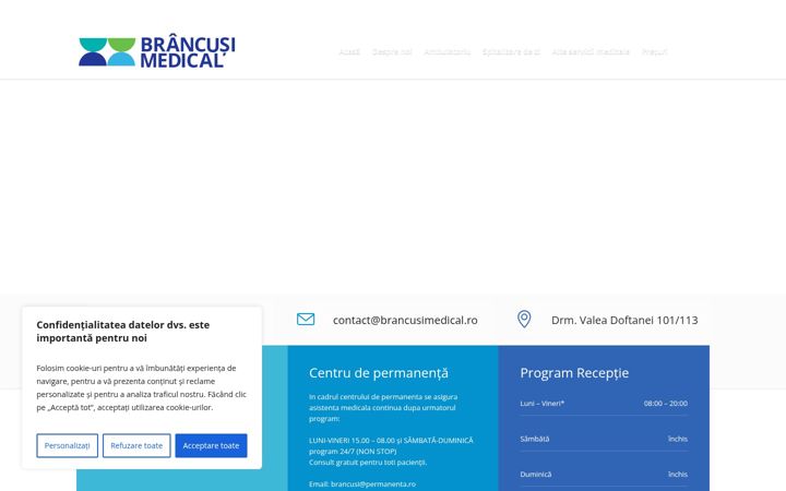 Screenshot of cmbrancusi.ro