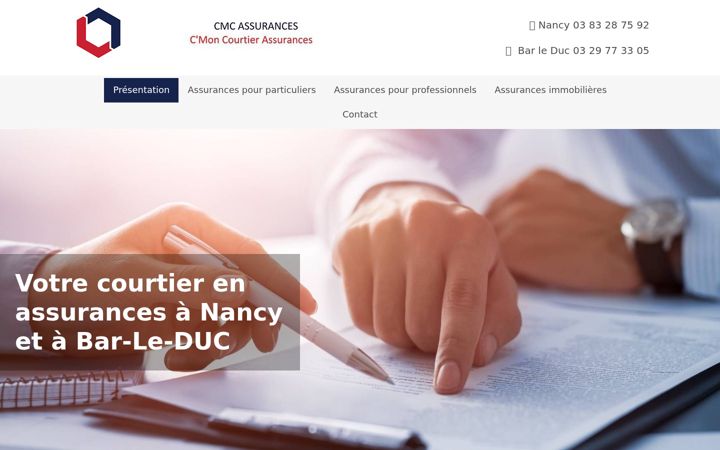 Screenshot of cmc-assurances.fr