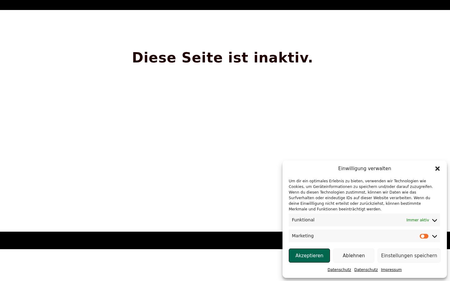 Ekrānuzņēmums ar piekrišanas baneri, kas tika rādīts pirms jebkādas mijiedarbības