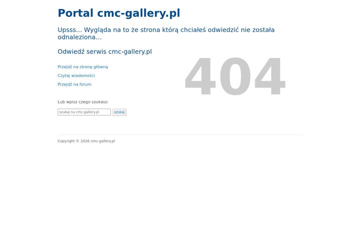 Screenshot of cmc-gallery.pl