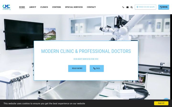 Screenshot of cmc-hurghada.com