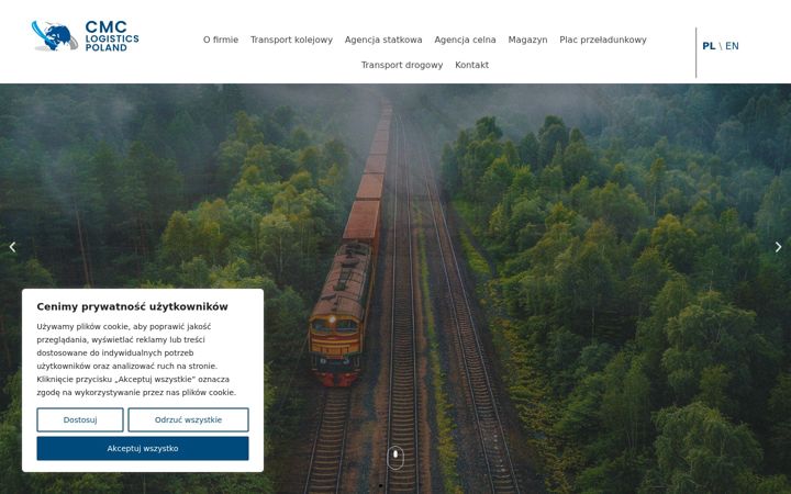 Screenshot of cmc-logistics.pl