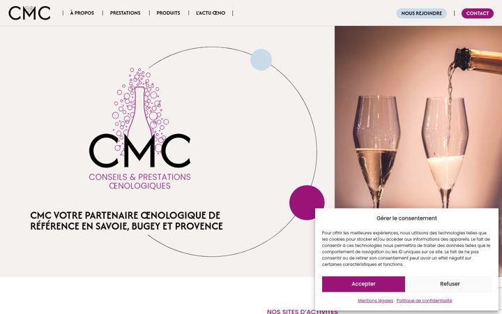 Screenshot of cmc-oenologie.fr