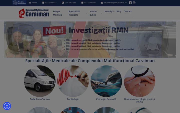 Zrzut ekranu cmcaraiman.ro