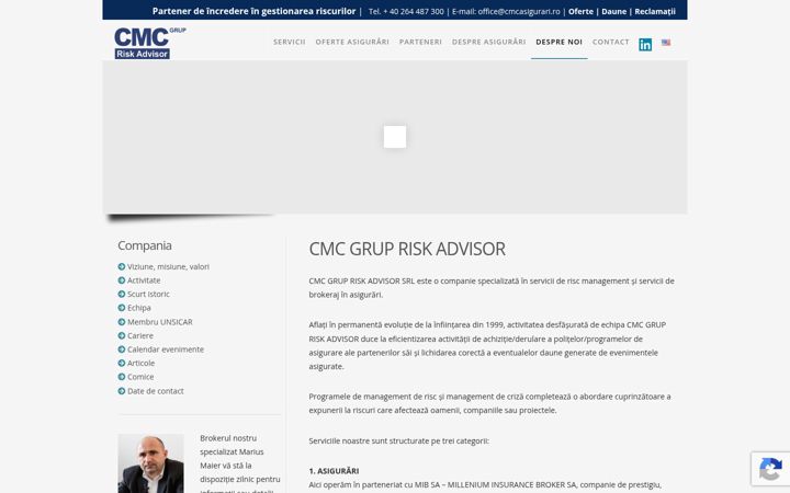 Screenshot of cmcasigurari.ro