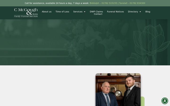 Zrzut ekranu cmcgoughandsons.co.uk