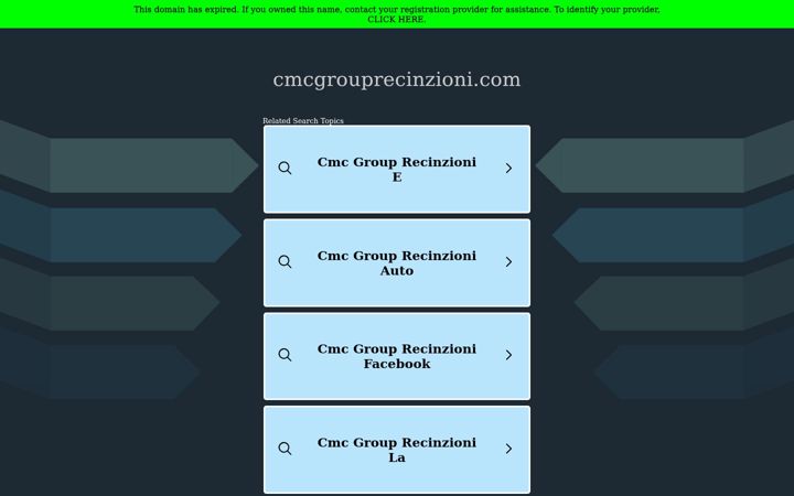 Screenshot of cmcgrouprecinzioni.com