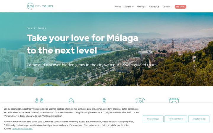 Screenshot of cmcitytours.com