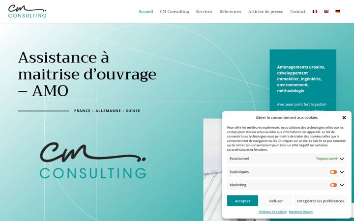 Screenshot of cmconsulting-amo.com