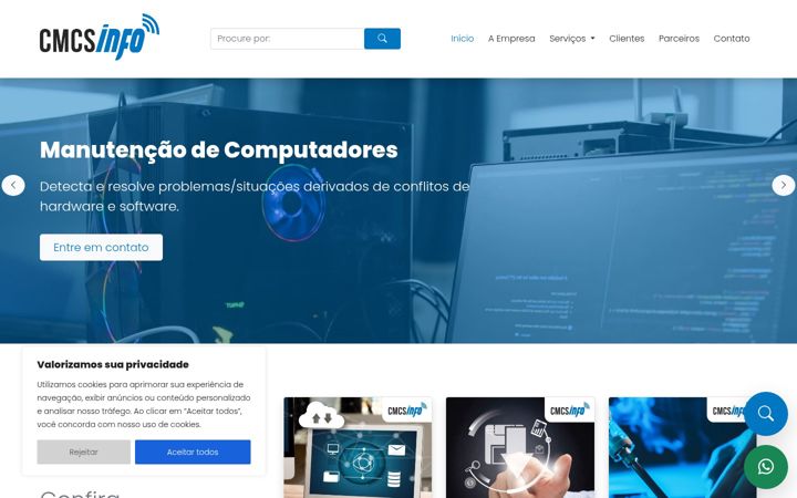 Screenshot ta' cmcsinformatica.com.br