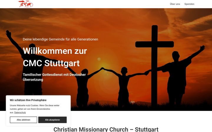 Screenshot of cmcstuttgart.com
