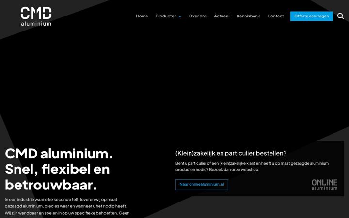 Snimka zaslona za cmd-aluminium.nl