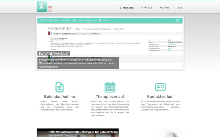 Screenshot of cmd-verlaufskontrolle.de