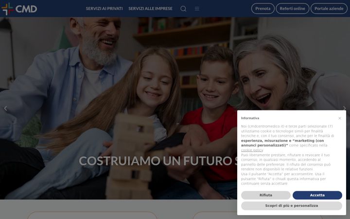 Screenshot von cmdcentromedico.it