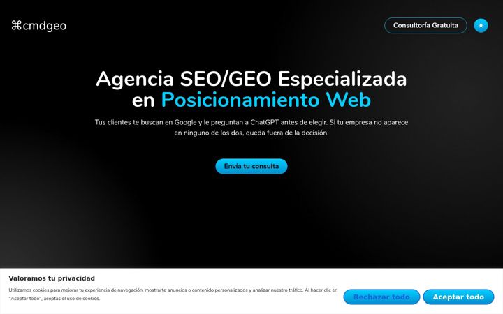 Screenshot of cmdgeo.com