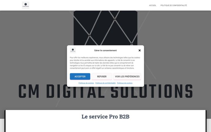 Screenshot of cmdigitalsolutions.fr