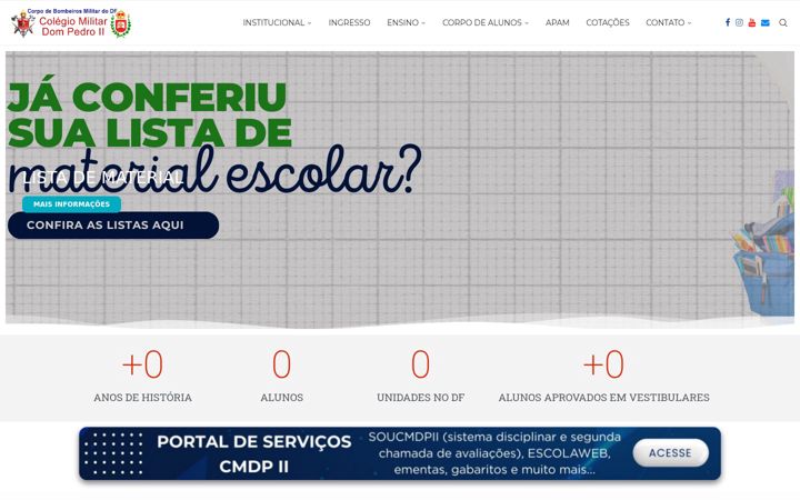 Posnetek zaslona cmdpii.com.br