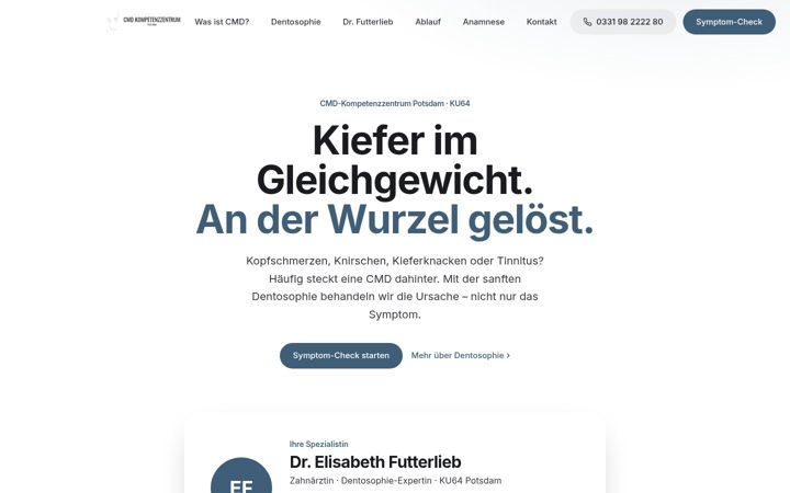 Screenshot of cmdpotsdam.de