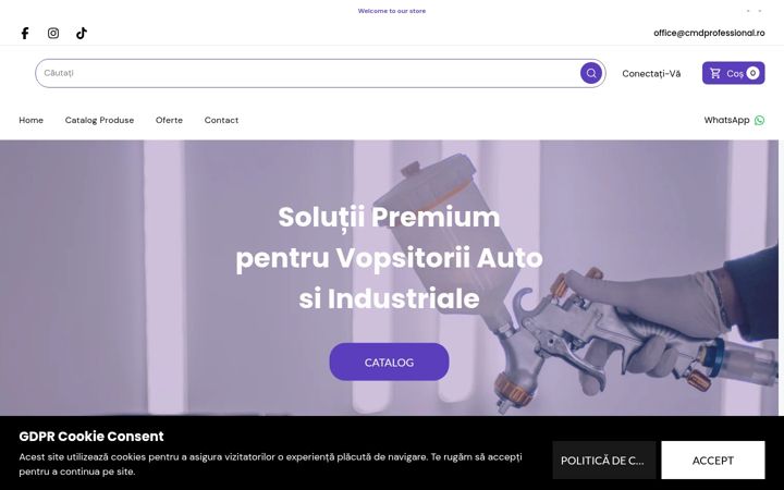 Screenshot of cmdprofessional.ro