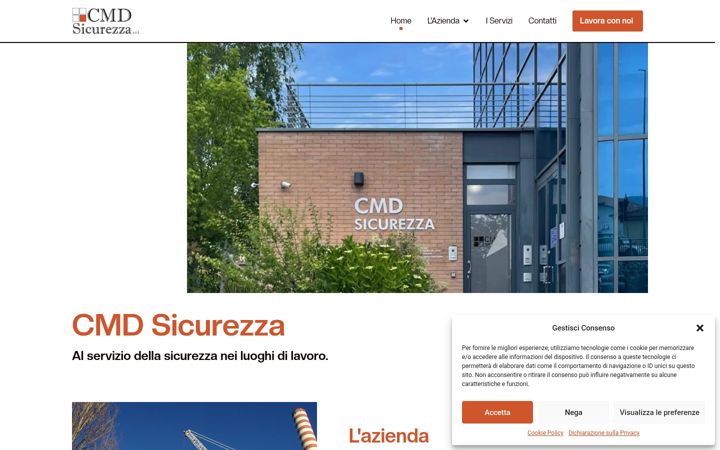 Screenshot of cmdsicurezza.it