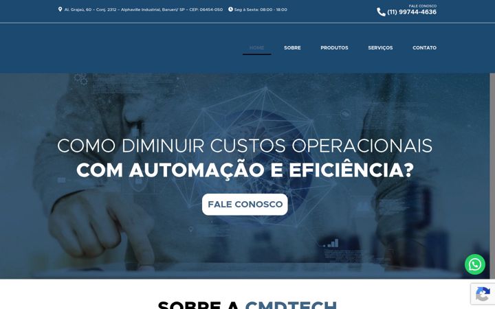 Posnetek zaslona cmdtech.com.br