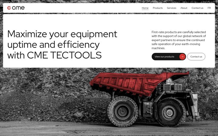 Screenshot of cme-tec.com