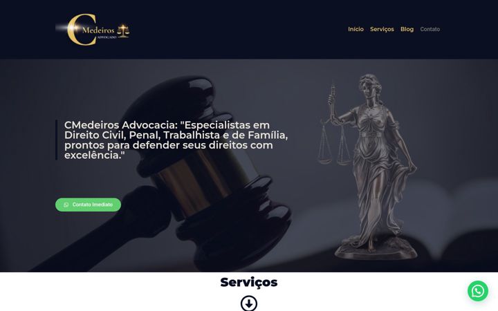 Posnetek zaslona cmedeirosadv.com.br