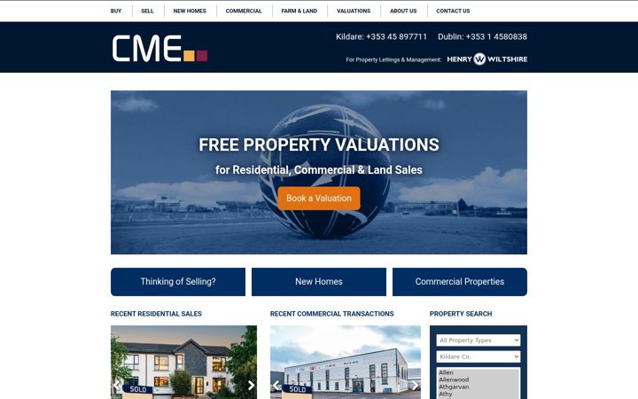 Ekrānuzņēmums no cmeestateagents.ie