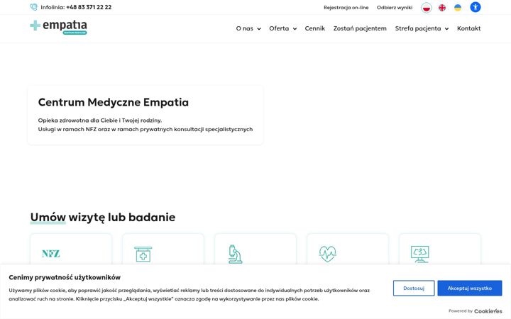 Screenshot of cmempatia.pl