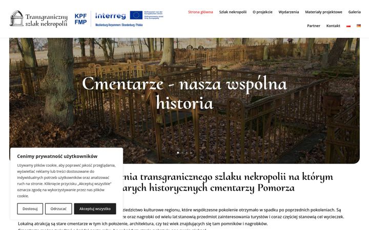 Screenshot of cmentarz-friedhof.eu