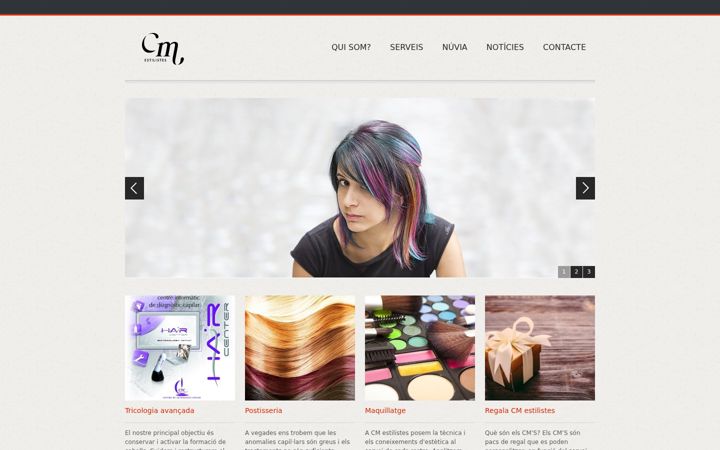 Screenshot of cmestilistes.com