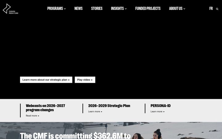 Screenshot of cmf-fmc.ca
