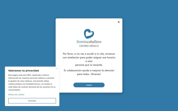 Posnetek zaslona cmfermincaballero.es