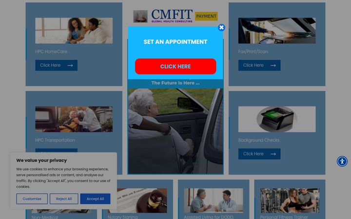 Screenshot του cmfitglobalhealthconsulting.org