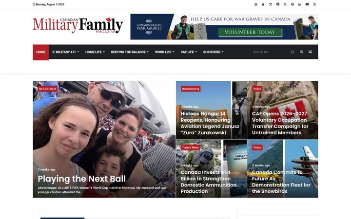 Zrzut ekranu cmfmag.ca
