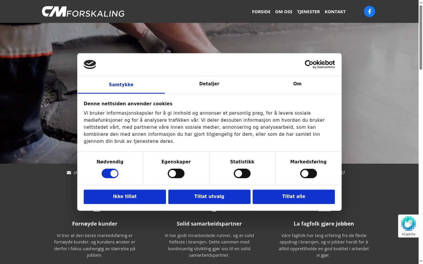 Sutikimo reklamjuostės, rodytos prieš bet kokią sąveiką, ekrano kopija