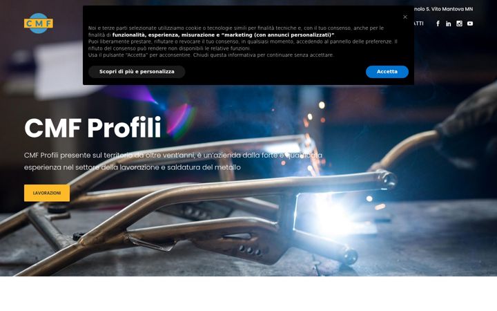 Screenshot of cmfprofili.com