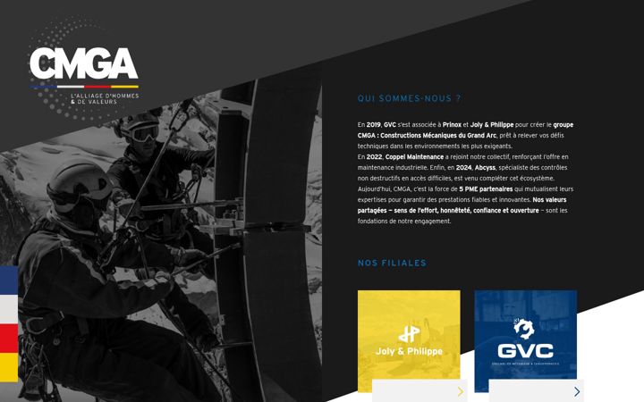 Screenshot of cmga.fr