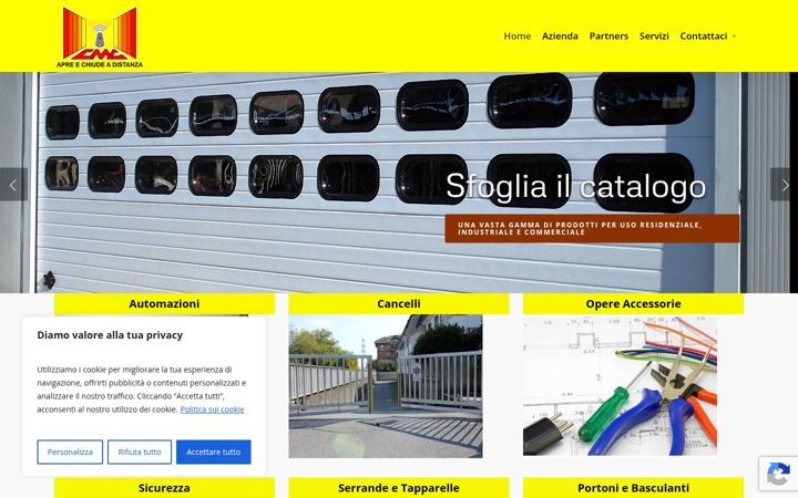 Screenshot of cmgautomazioni.it