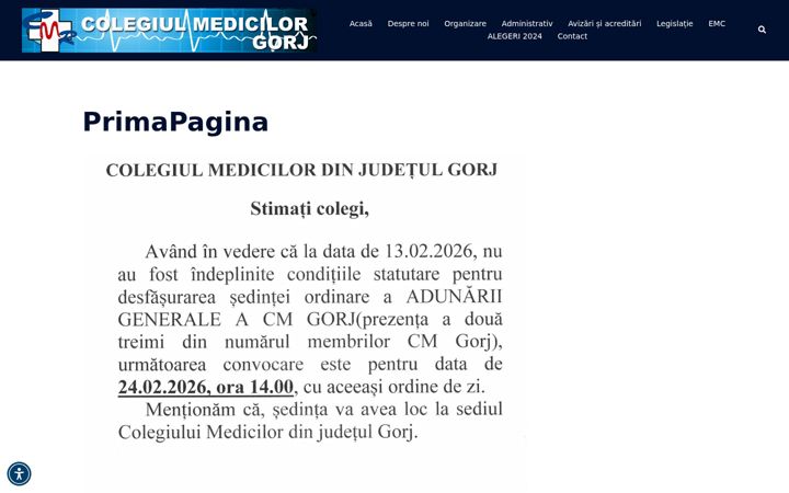Screenshot of cmgj.ro