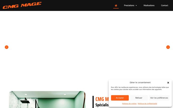 Captura de ecrã de cmgmage.fr