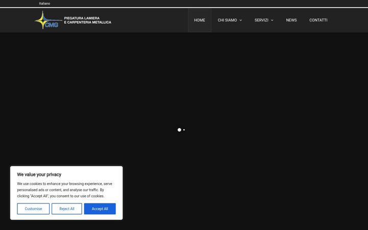 Screenshot of cmgsrlcarpenteria.it
