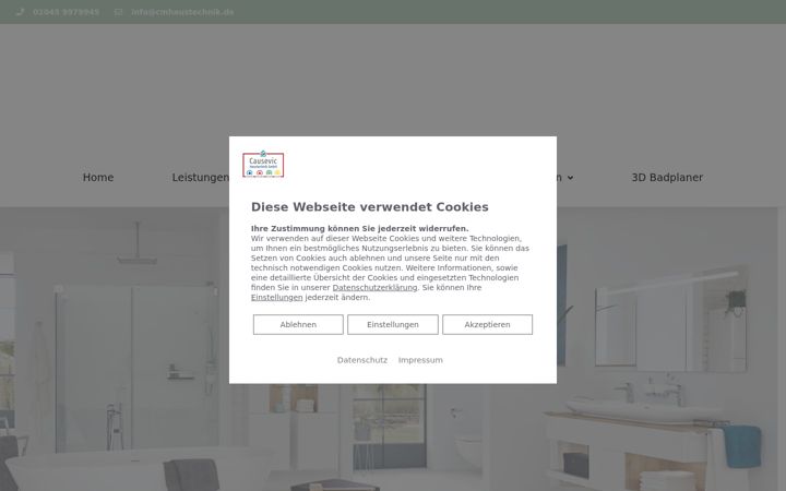 Screenshot of cmhaustechnik.de