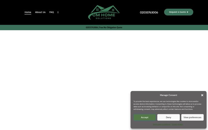 Screenshot of cmhomesolutions.co.uk