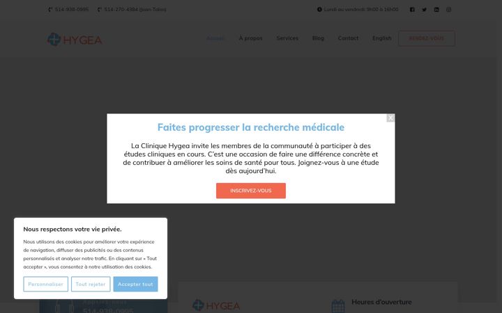 Screenshot of cmhygea.com