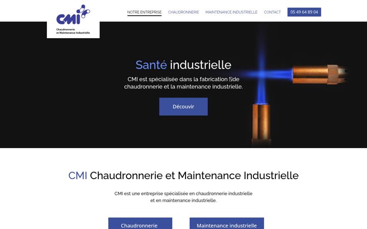 Screenshot of cmi-chaudronnerie.fr